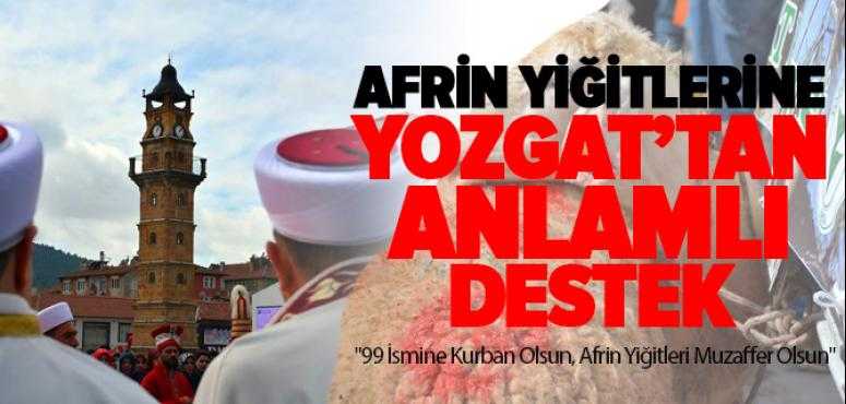Yozgat'tan Mehmetçiğe Destek