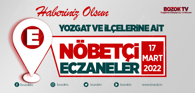 Bugün Yozgat'ta hangi eczane nöbetçi?