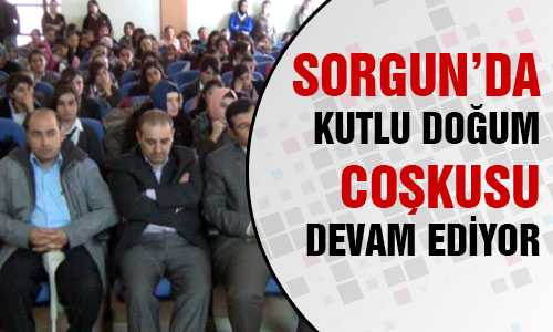 KUTLU DOÐUM ETKİNLİKLERİ DEVAM EDİYOR