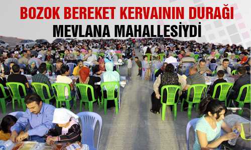 BEREKET KERVANI MEVLANA MAHALLESİNDE