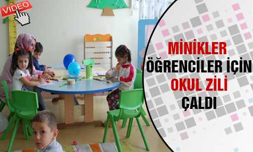BİRİNCİ SINIFLAR İÇİN OKUL ZİLİ ÇALDI