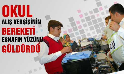 AÇILAN OKULLARLA BİRLİKTE ESNAFTA HAREKETLENDİ