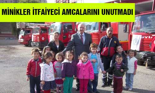 KREŞ ÖÐRENCİLERİ İTFAİYE HAFTASINI KUTLADI