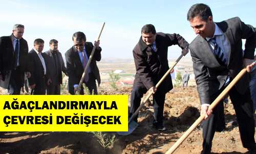 BOZOK ÜNİVERSİTESİNE 320 FİDAN TOPRAKLA BULUŞACAK