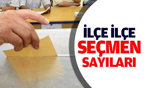 YSK SEÇMEN SAYILARINI AÇIKLADI 