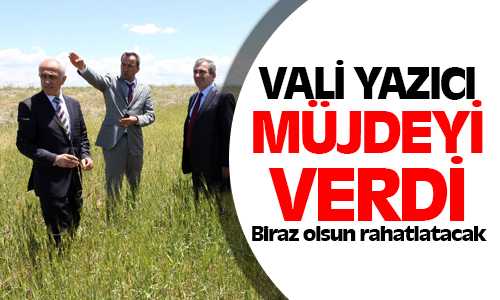 Vali Yazıcı Doludan Zarar Gören Bölgeleri Gezdi