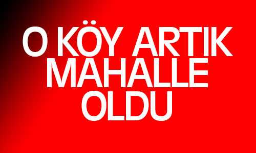 Sarıhacılı Köyü Mahalle Olmayı Kabul Etti