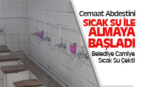 Sarıkaya’da Camilere Sıcak Su Çekilmeye Başlandı
