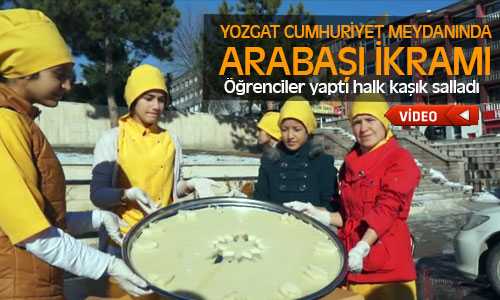 Yozgat Cumhuriyet Alanından Halka Arabaşı İkram Edildi