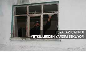 Eşyaları Çalınan Vatandaş Yardım Bekliyor