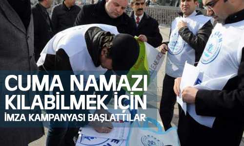 EKSEN  Sendikasından Cuma Namazı Saati İçin İmza Kampanyası