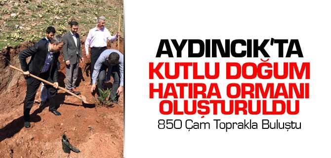 Aydıncık'ta Kutlu Doğum Hatıra Ormanı Oluşturuldu
