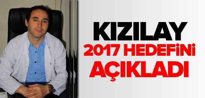Türk Kızılay'ı Yozgat Şubesi 2017 Yılında 13 Bin Ünite Kan Hedefliyor