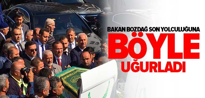 Adalet Bakanı Bozdağ, Babasının Amcasının Oğlu Mehmet Bozdağ'ı Son Yolculuğuna Uğurladı