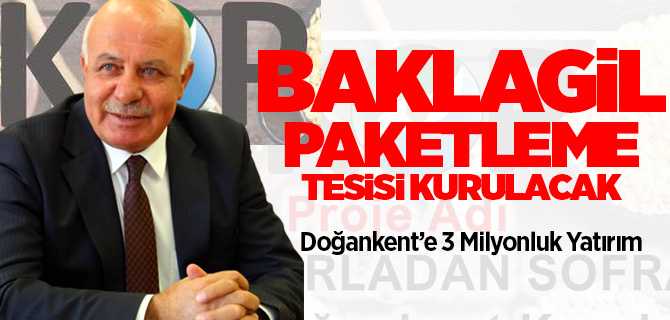 Doğankent Kasabasına Baklagil Paketleme Tesisi kurulacak