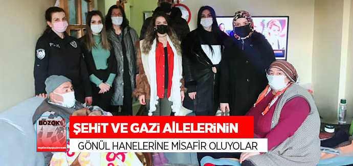 Şehit ve Gazi ailelerinin gönül hanelerine misafir oluyorlar