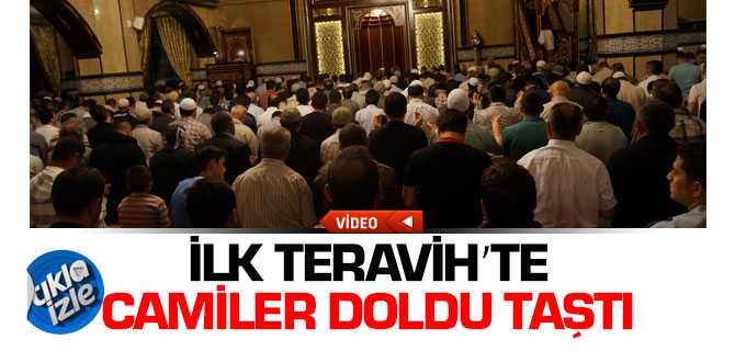 Yozgat'ta İlk Teravih'te Camiler Doldu Taştı