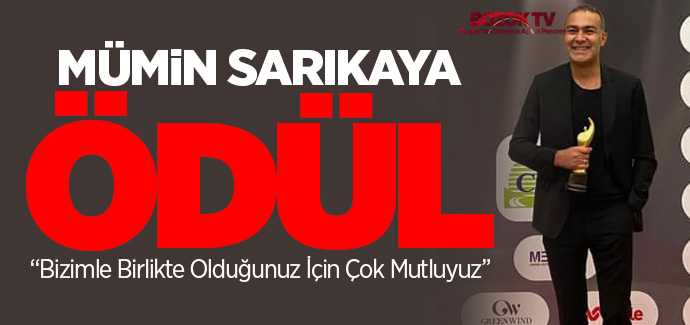 Mümin Sarıkaya'ya İnovasyon en çok dinlenen halk müziği sanatçısı ödülü 