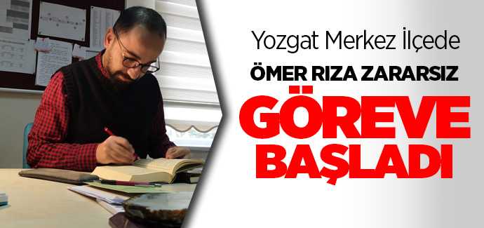Ömer Rıza Zararsız TEMA Vakfı Yozgat Merkez İlçede göreve başladı