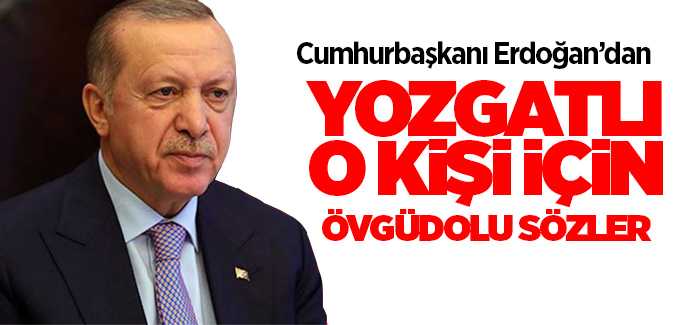 Cumhurbaşkanı Erdoğan'dan Prof. Dr. Taner Demirer'e övgü dolu sözler