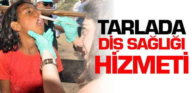 Yozgat Halk Sağlığından Tarlada Diş Sağlığı Hizmeti
