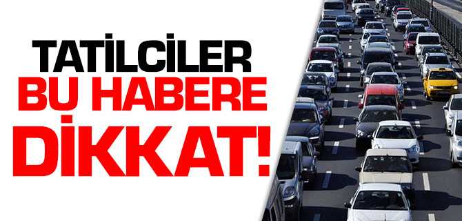 Tatile Gideceklere Uyarılar
