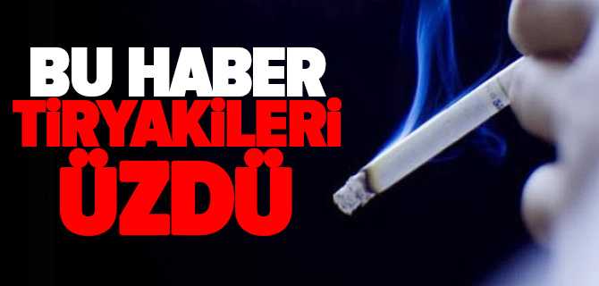 Sigaraya Zam Geldi