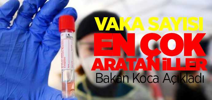 Vaka sayısı en çok artan iller açıklandı