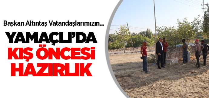 Yamaçlı Belediyesi cami çevre düzenlemesini yaptı