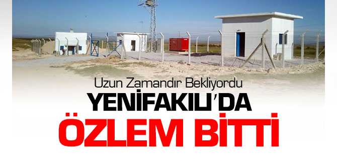 Yenifakılı Yeni İçme Suyu Hattımız Tamamlandı