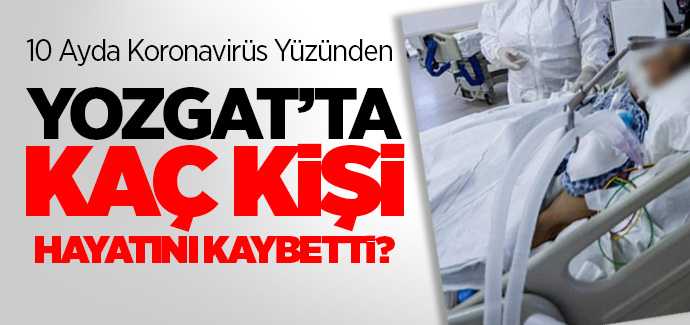10 Ayda Yozgat'ta kaç kişi koronavirüsten hayatını kaybetti?