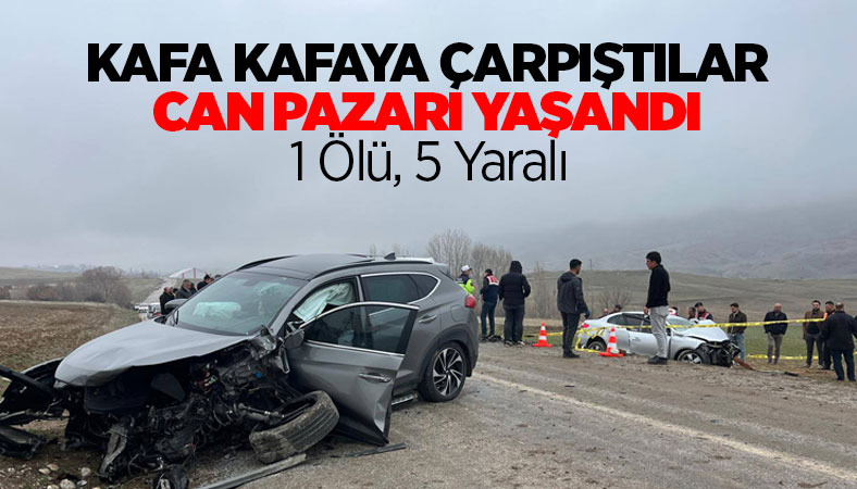 Kafa Kafaya Çarpıştılar, 1 ölü 5 yaralı