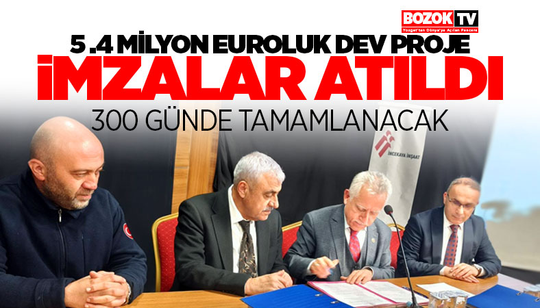 Yozgat’ta 5.4 Milyon Euroluk Dev Altyapı Projesi: İmzalar Atıldı