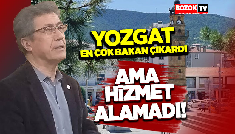 Yozgatlı Bilim İnsanı Yozgat'ın  göç ve hizmet sorunlarına dikkat çekti.