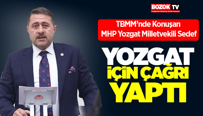 MHP’li Ethem Sedef TBMM’de Yozgat’ın Taleplerini Gündeme Taşıdı